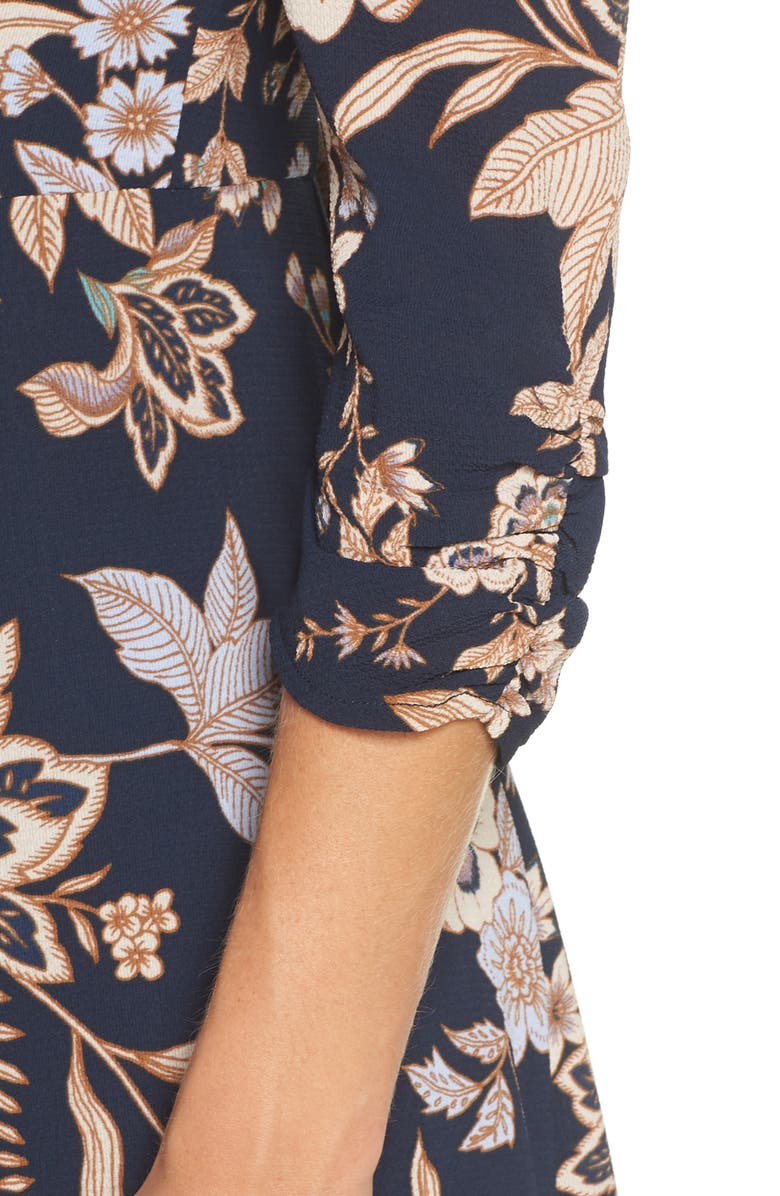 Eliza J Floral Midi Dress, Alternate, color,