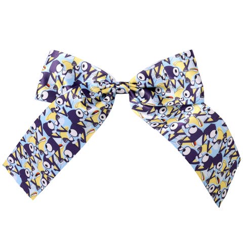 Hair Bow Barrette Clip Official License, Large Bow Clip for Hair