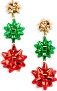 Leith Gift Bow Tiered Drop Earrings