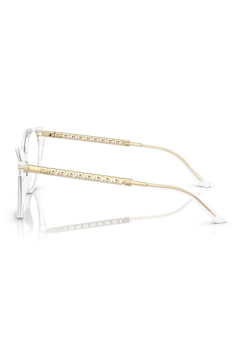 54mm Cat Eye Optical Glasses, Alternate, color, CRYSTAL