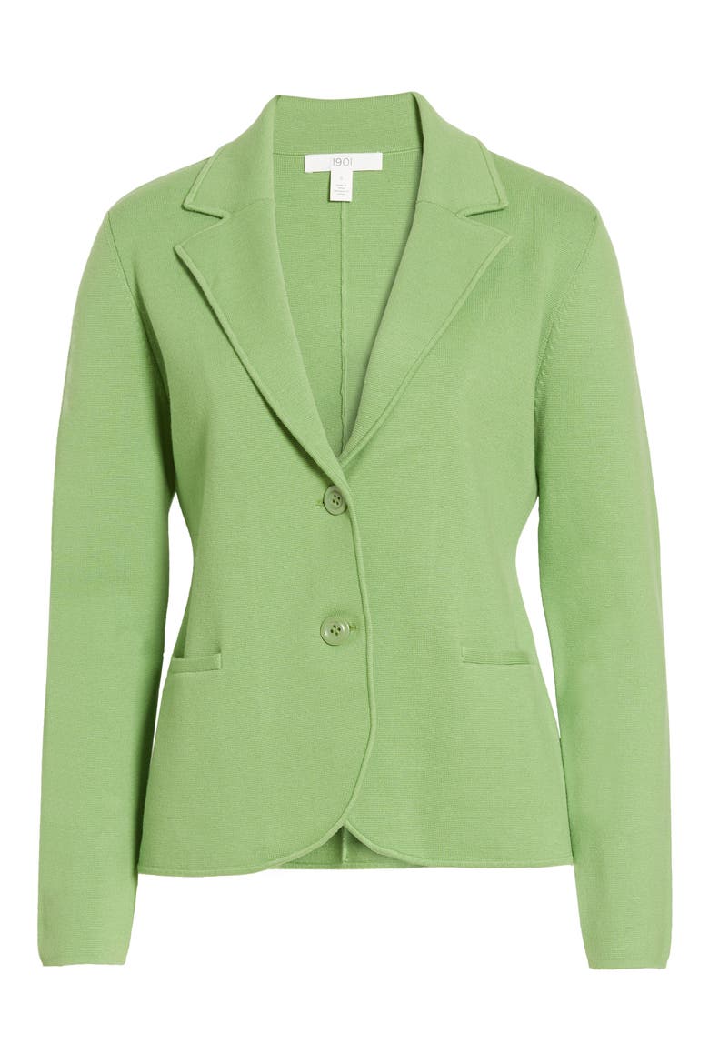 Sweater Blazer, Alternate, color, GREEN MAZE