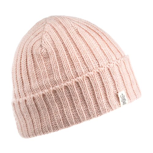 Nirvanna Designs Clyde Rib Fold Cap In Pink Quartz