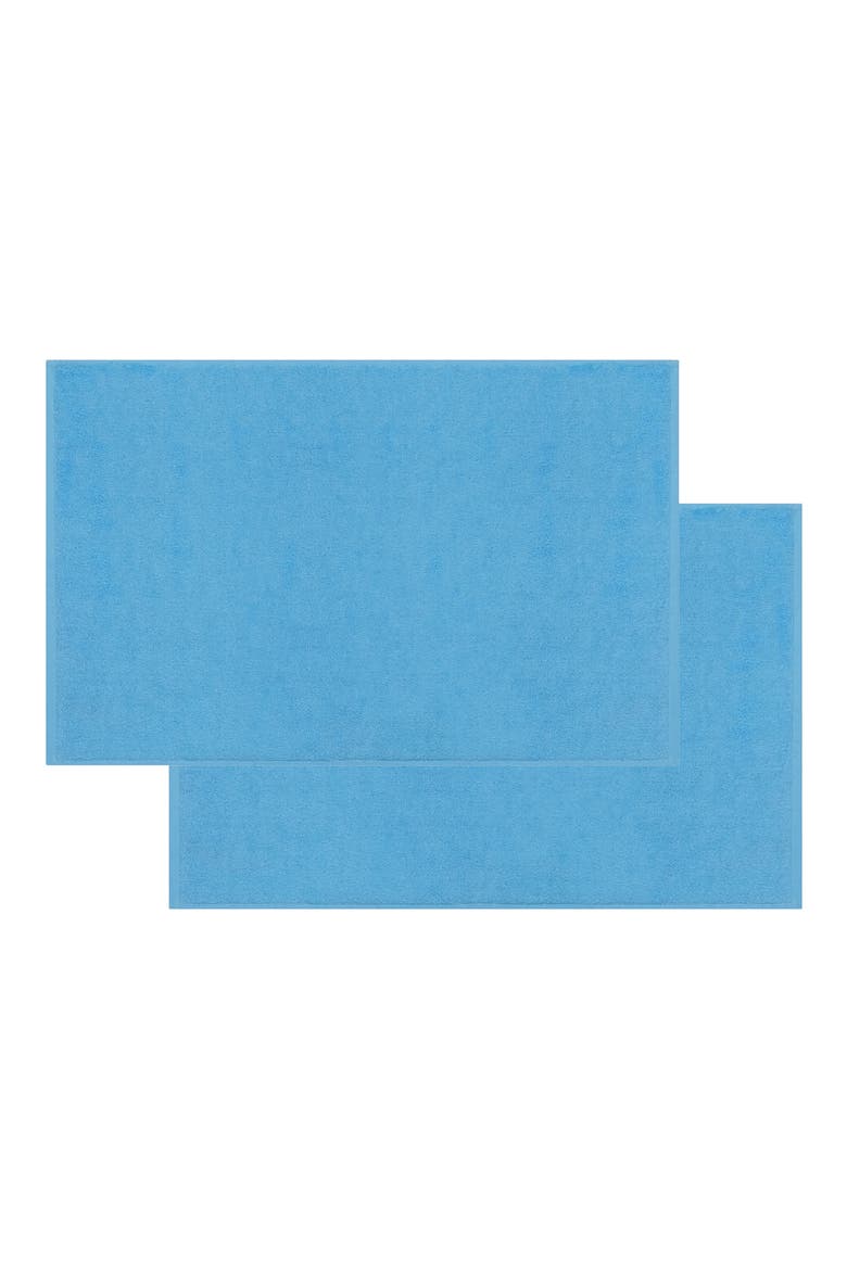 Puresoft Set of 2 Turkish Cotton Bath Mats, Main, color, SEAGLASS