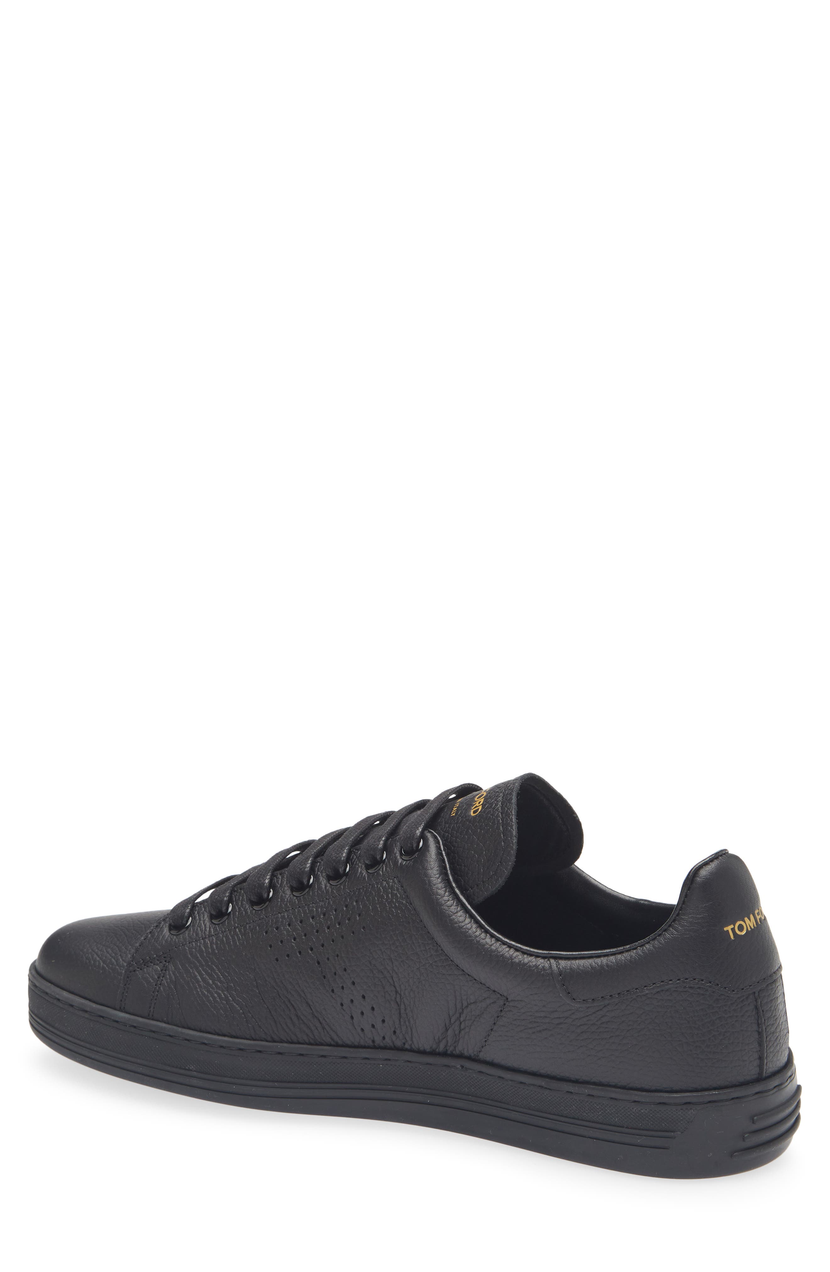 TOM FORD Warwick Sneaker, Alternate, color, Black/ Black