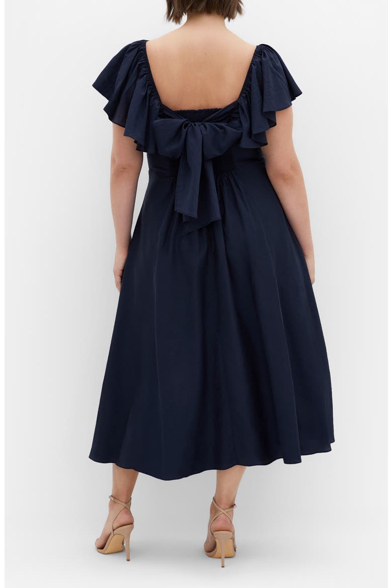 Alisa TIe Front Dress, Alternate, color, FRENCH NAVY