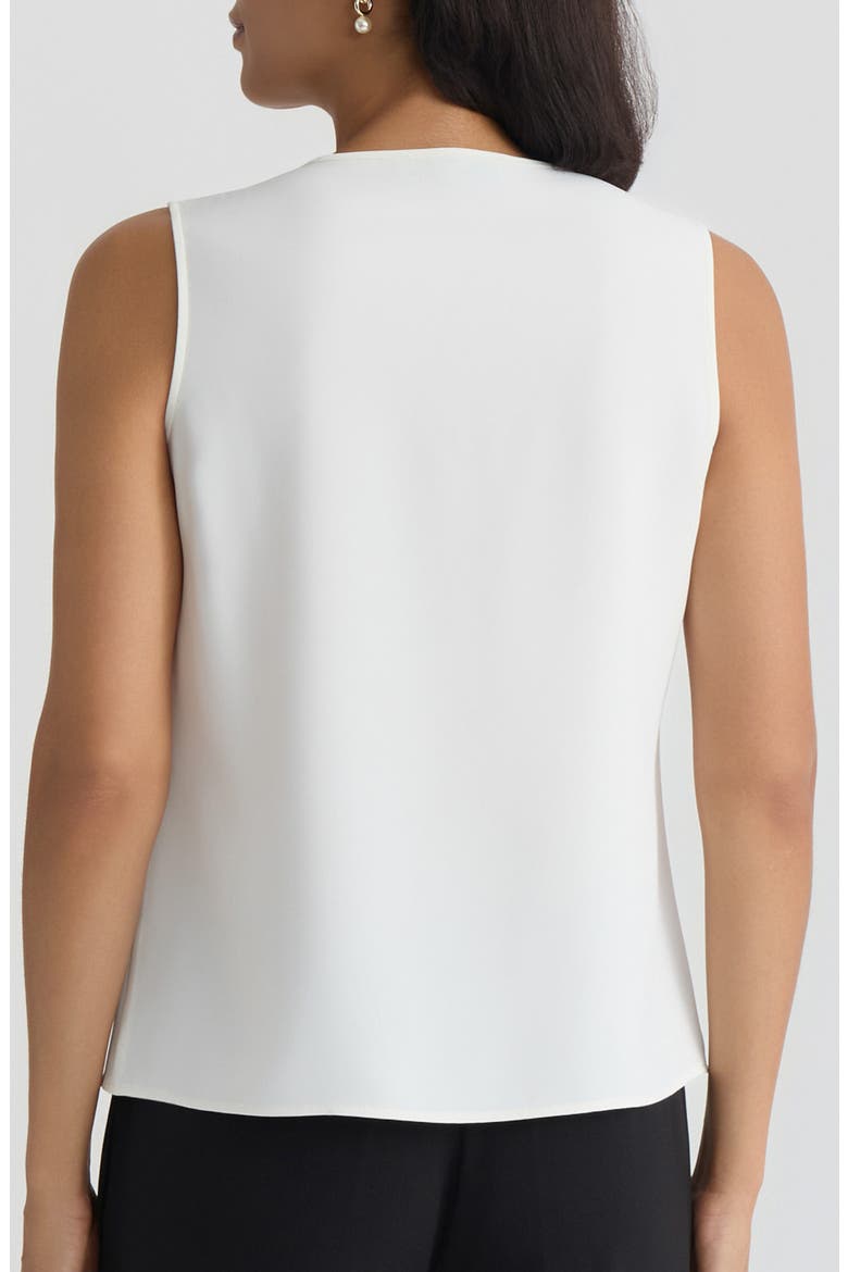 Ruffle Front Georgette Top, Alternate, color, VANILLA ICE