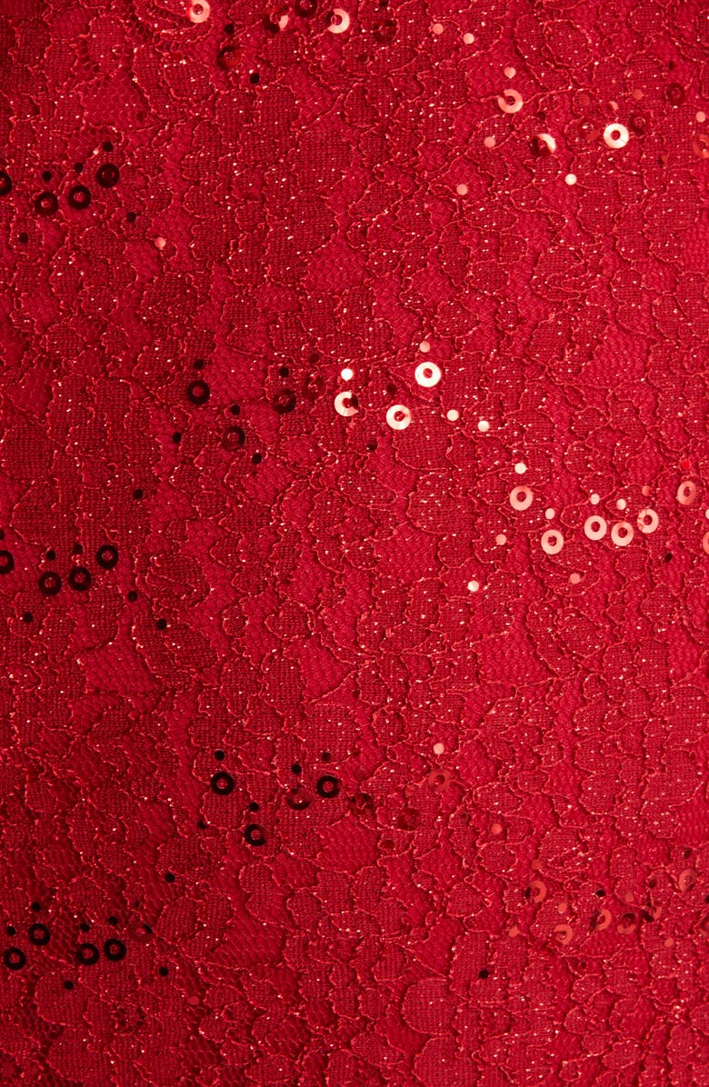 Nightway Sequin & Glitter Lace Gown, Alternate, color, 