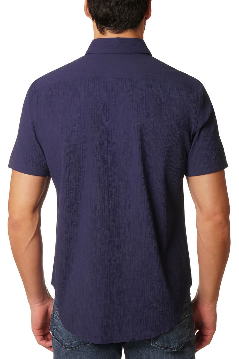 Gilford Short Sleeve Woven Shirt, Alternate, color, NAVY