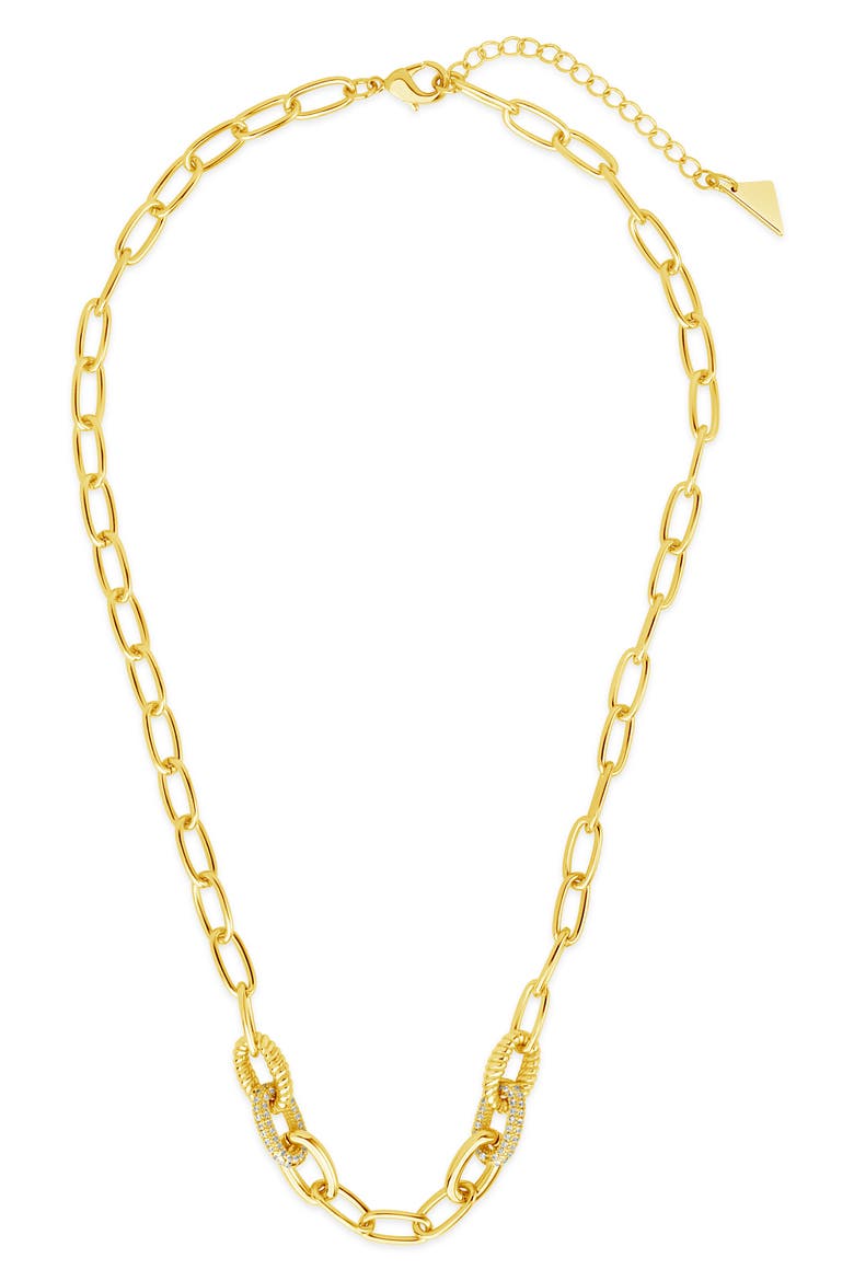 Samar Chain Link Necklace, Alternate, color, GOLD