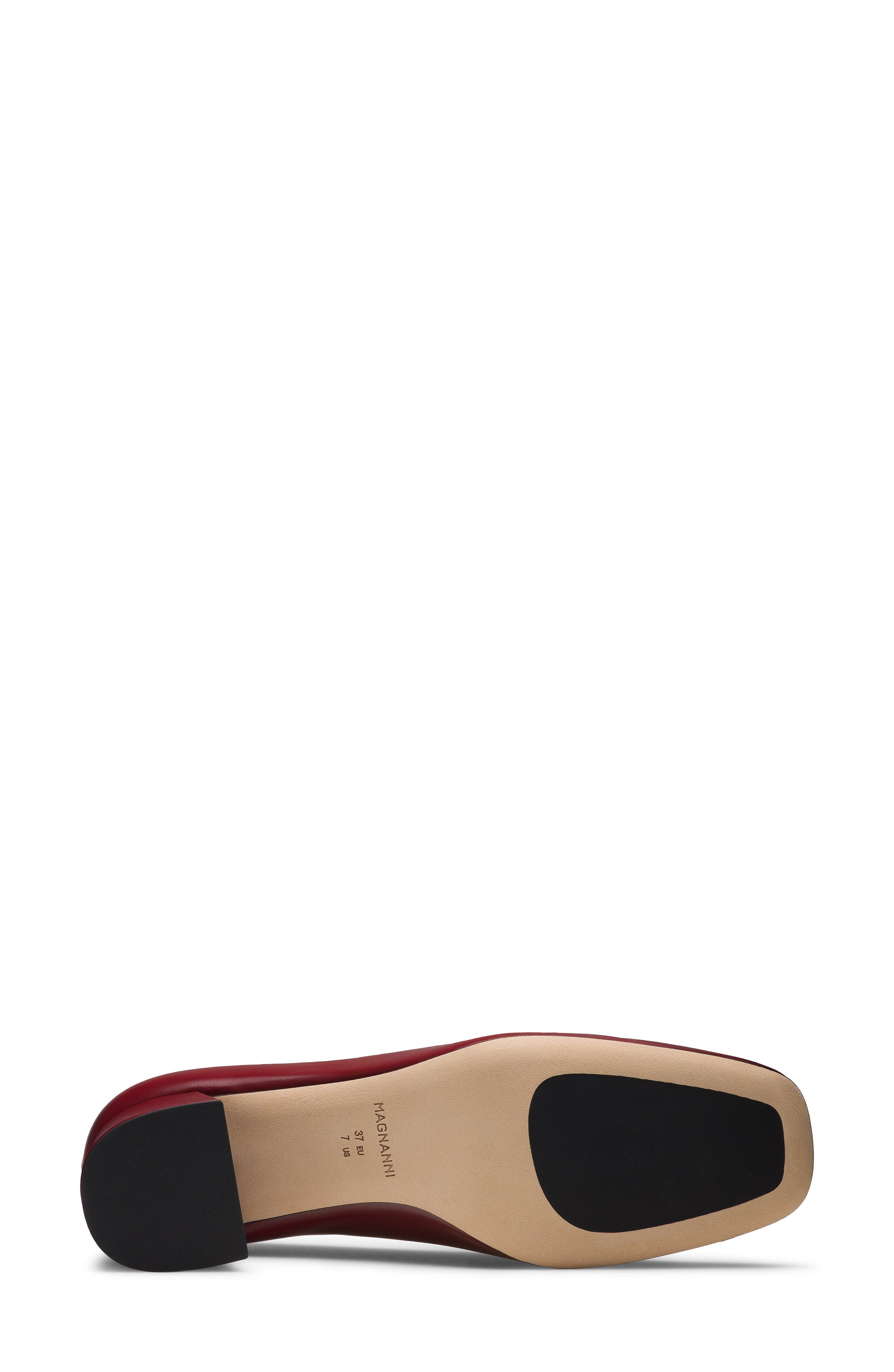 Stasia Penny Loafer Pump, Alternate, color, BURGUNDY