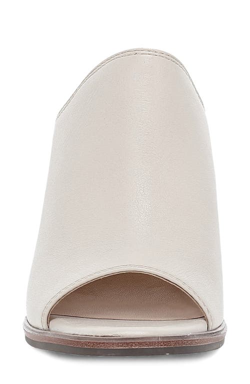 Frye Stella Leather Block-heel Mule Sandals In Ivory