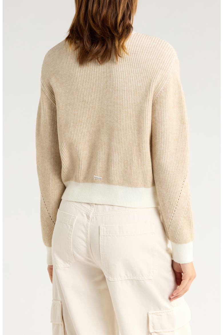 Shadow Rib Crewneck Sweater, Alternate, color, OATMEAL COMBO