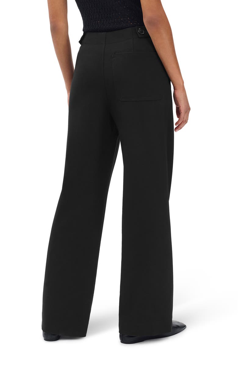 rag & bone Irina Ponte Wide Legs Pants, Alternate, color, Black
