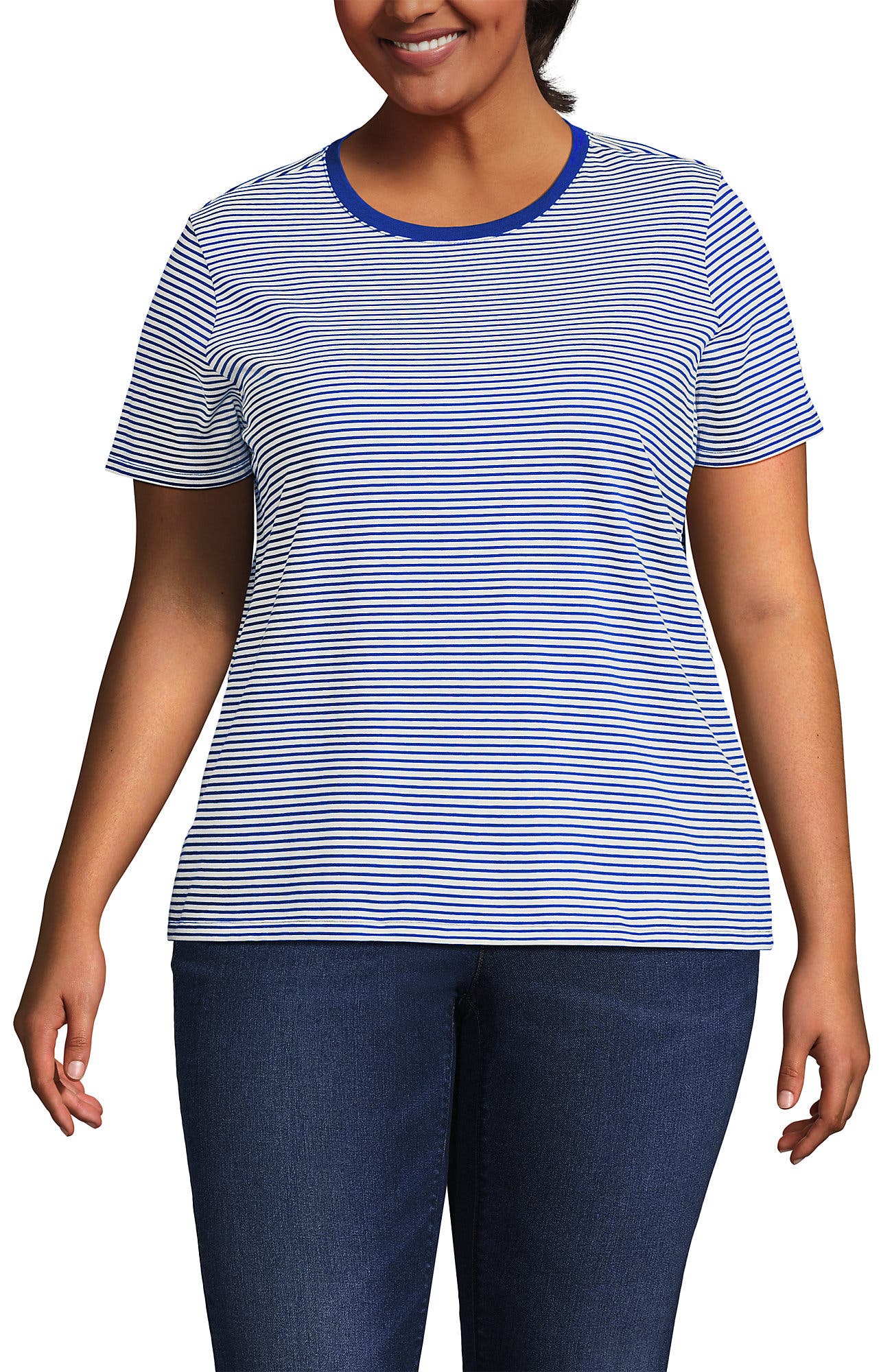 Cobalt/Ivory Micro Stripe