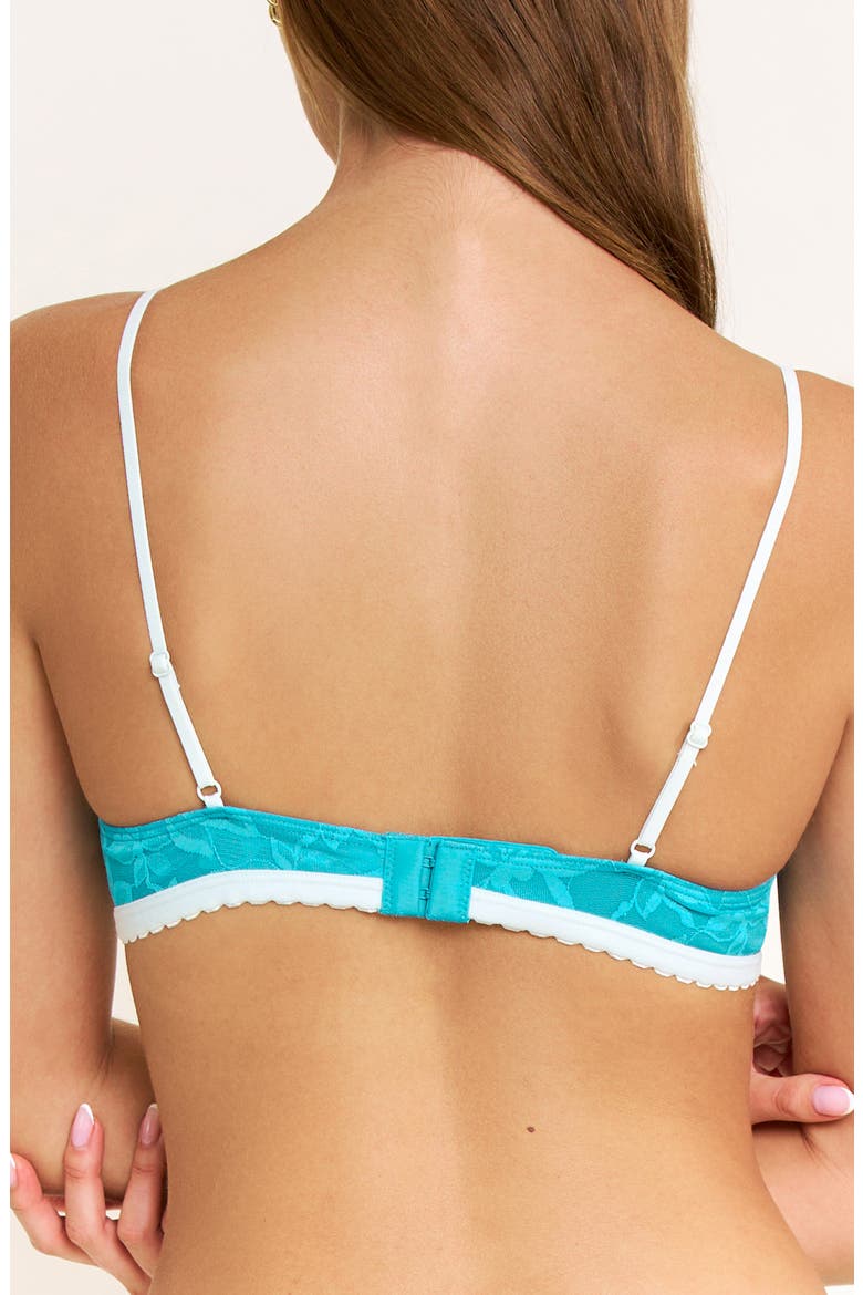 Azlin Lace Bralette, Alternate, color, TEAL TROPIC
