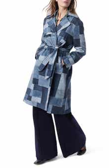 DO by Dee Ocleppo Cassie Patchwork Denim Trench Coat