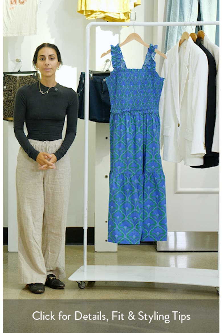 Sera Floral Cotton Midi Sundress video
