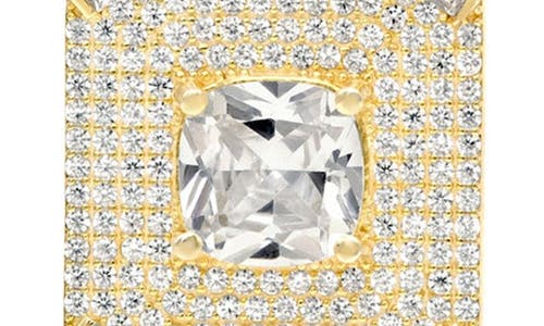 Shymi Cubic Zirconia Medallion Pendant Necklace In Gold