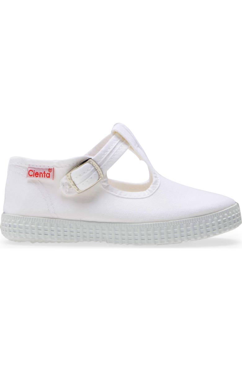Cienta Canvas T-Strap Sneaker, Alternate, color,