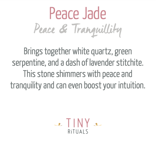 Tiny Rituals Peace Jade Energy Bracelet