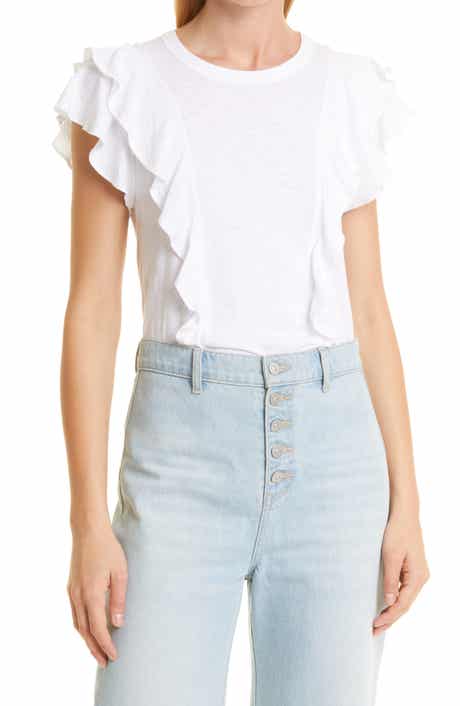 Veronica Beard Bea Ruffle T-Shirt