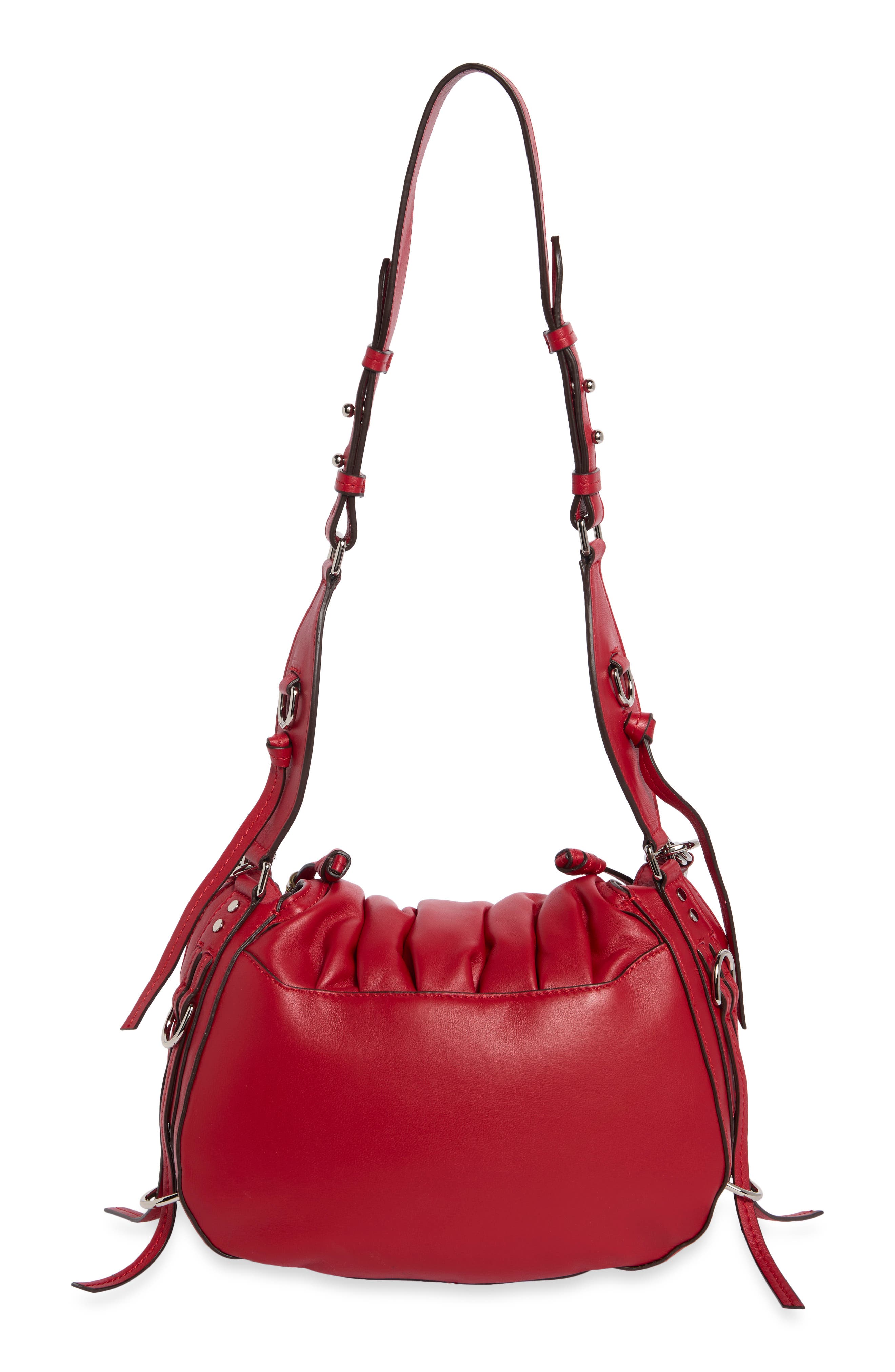 Bolton Leather Shoulder Bag, Alternate, color, SCARLET RED 70SR