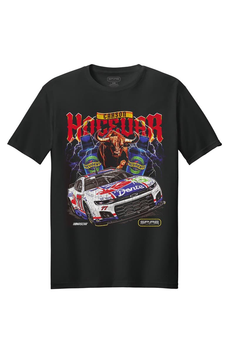 E2 APPAREL Men's E2 Apparel  Black Carson Hocevar Chili's Car T-Shirt, Alternate, color, Black