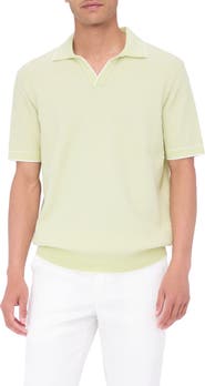 Bugatchi Tipped Johnny Collar Polo