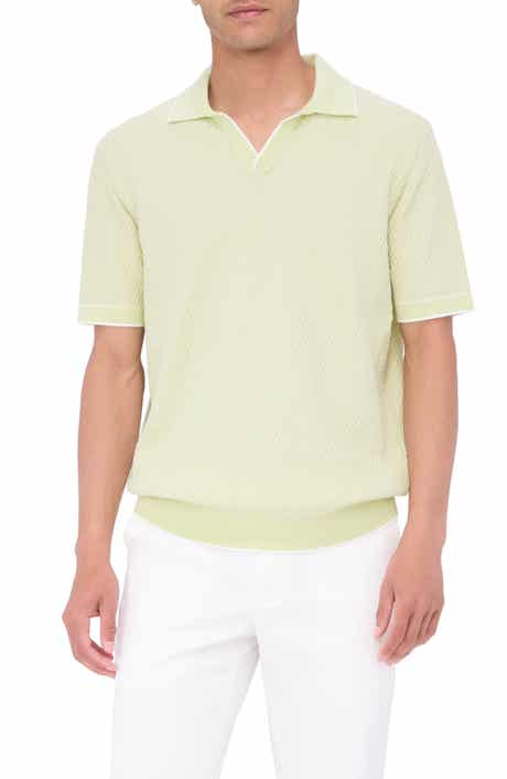 Bugatchi Tipped Johnny Collar Polo