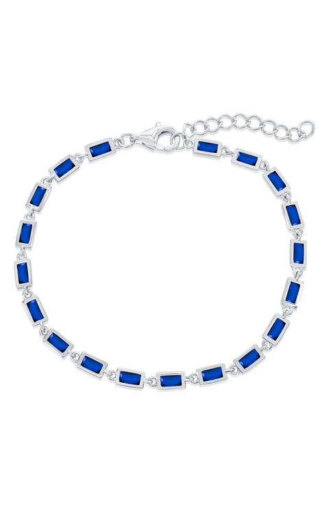 Bezel Cubic Zirconia Bracelet
