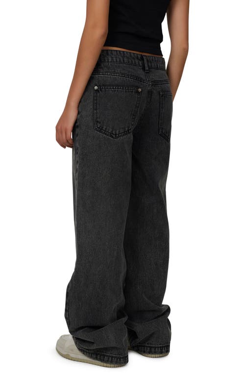 Good For Nothing Baggy Vintage Wash  Denim Jeans In Gray