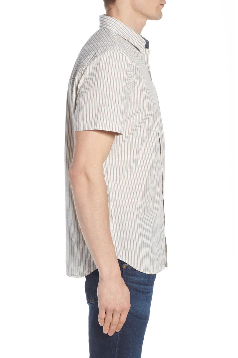 Nash Regular Fit Short Sleeve Sport Shirt, Alternate, color, NATURAL/DRIED S