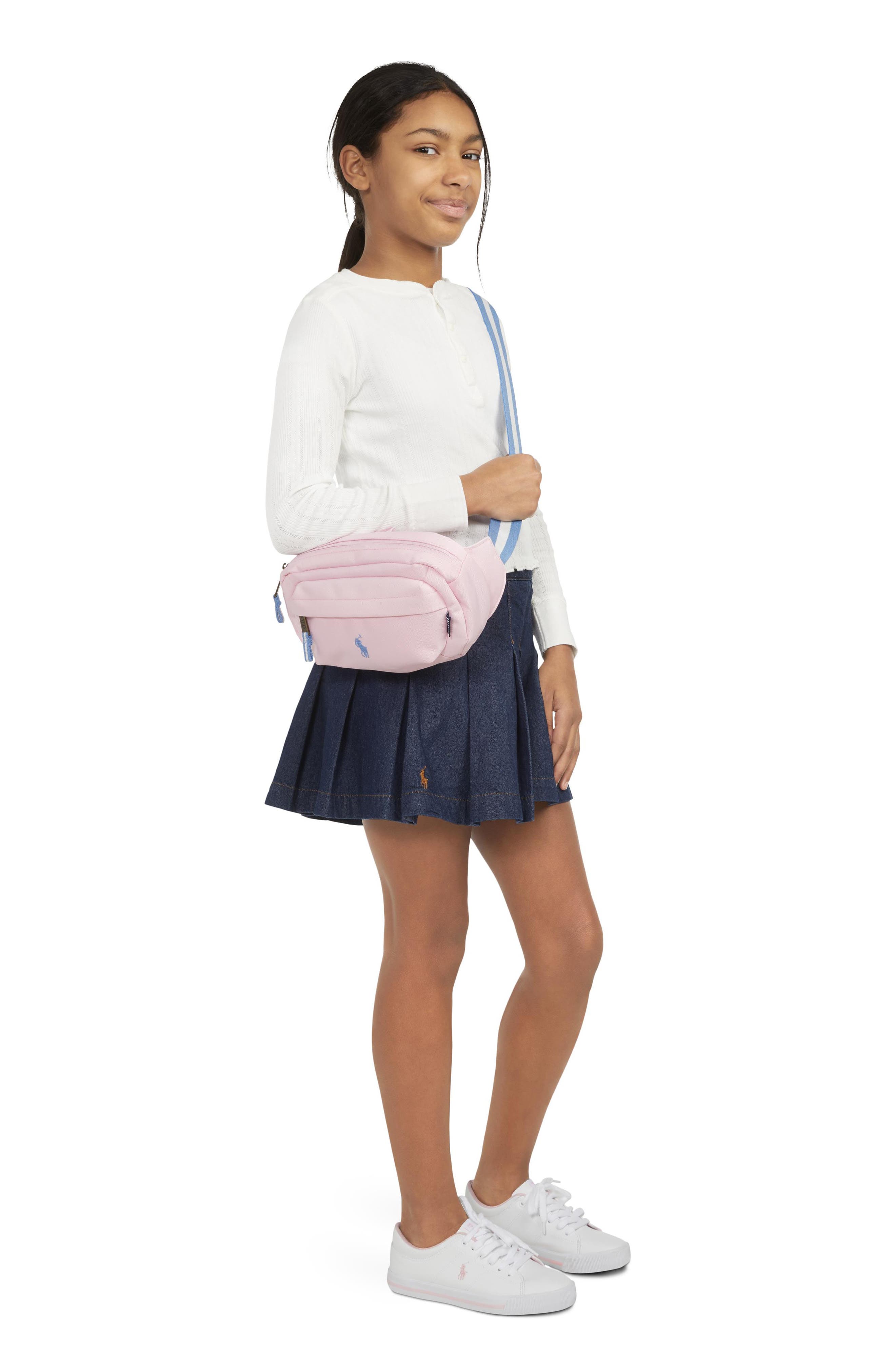 Kids Polo Crossbody Bag, Alternate, color, CARMEL PINK
