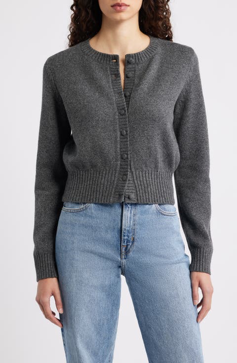 Covered Button Cardigan