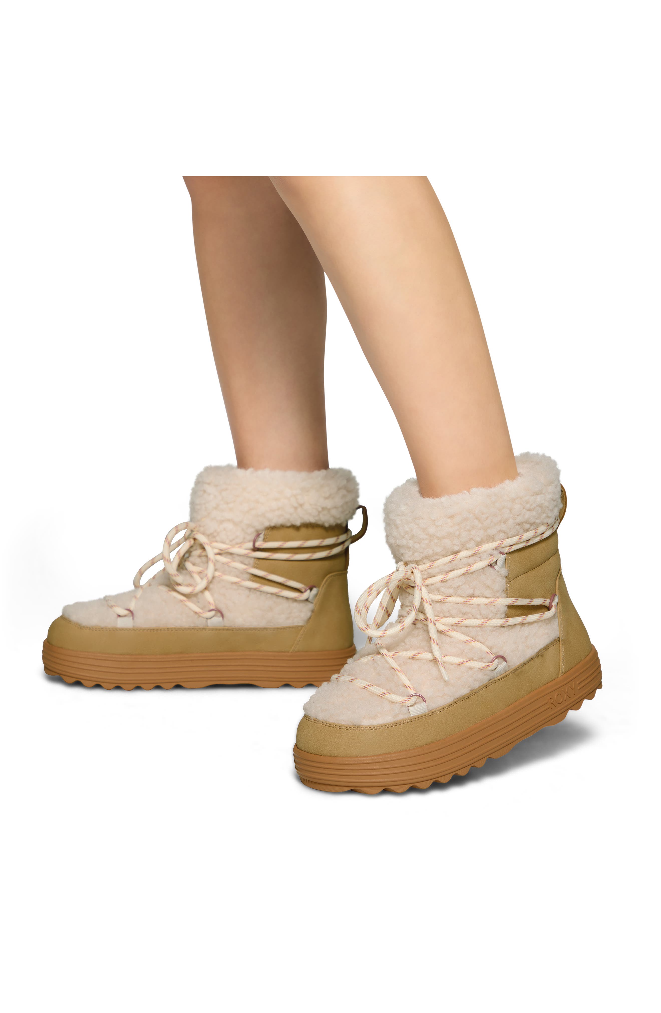 Hot Cocoa Faux Shearling Boot, Alternate, color, TAN SUEDE