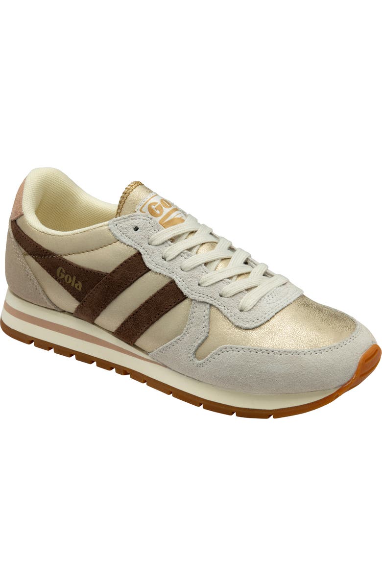 Gola Daytona Blaze Sneaker, Main, color, Gold/ Dark Brown/ Cameo