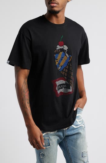 ICECREAM Shiner Crystal Embellished T-Shirt | Nordstromrack