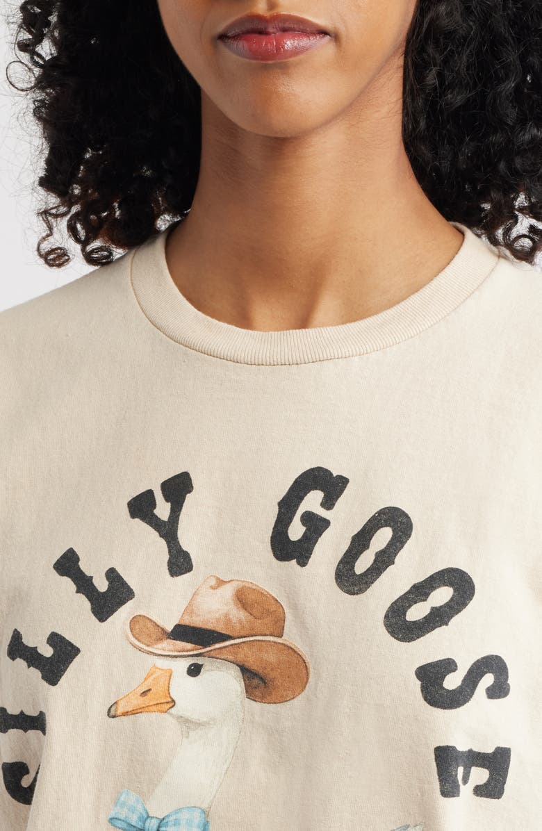 Junk Food Silly Goose Graphic T-Shirt, Alternate, color, Sand