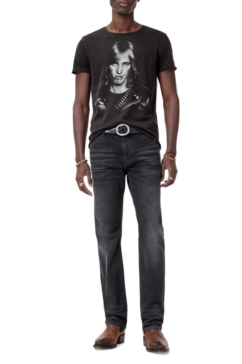 Tom Petty Raw Edge Graphic T-Shirt, Alternate, color, CHARCOAL