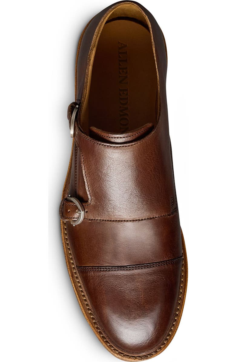 Allen Edmonds Kingston Verse Two Buckle Cap Toe Monk Shoe, Alternate, color, Chili