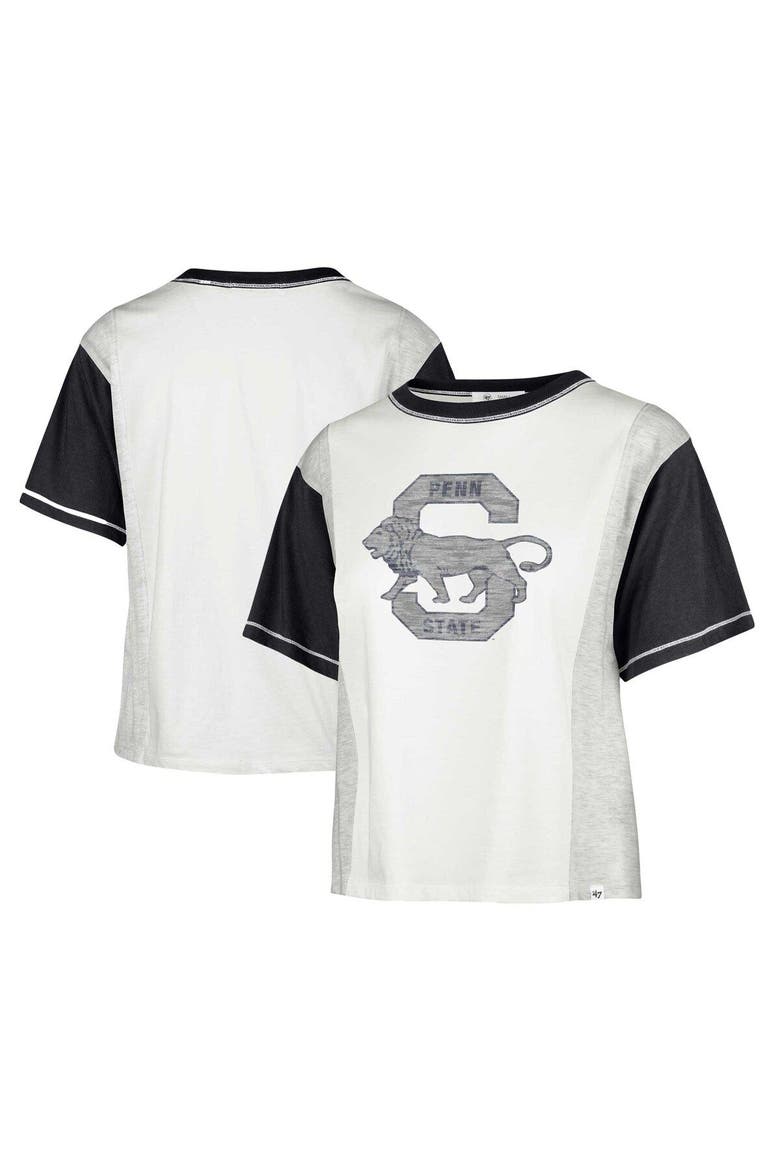Women's '47 White Penn State Nittany Lions Vault Premier Tilda T-Shirt, Main, color, White