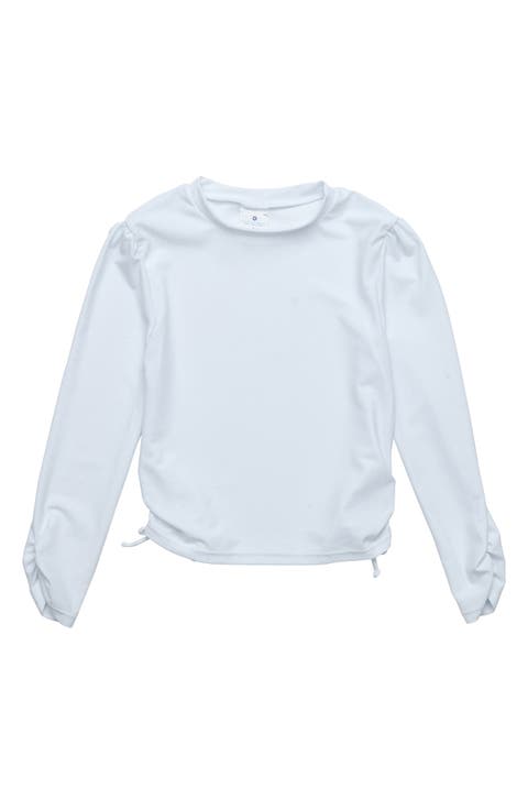 Kids' Ruched Long Sleeve Rashguard Top (Toddler, Little Kid & Big Kid)