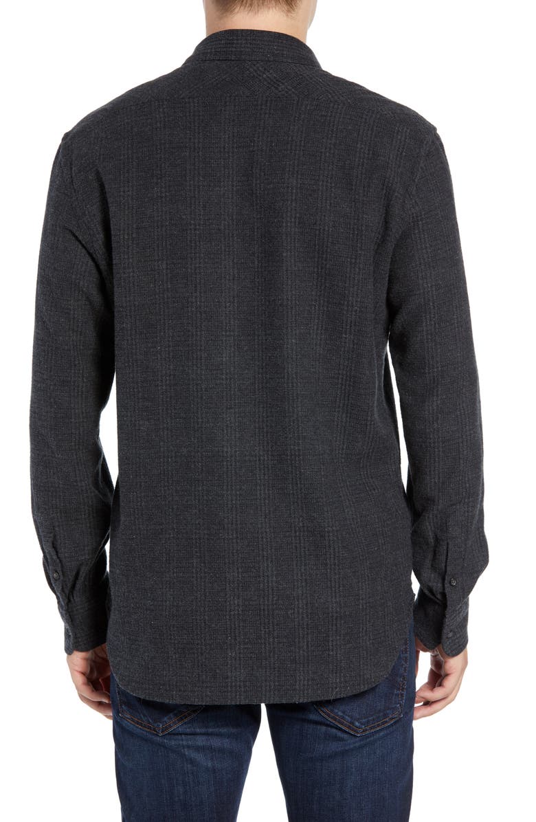 Billy Reid Walker Regular Fit Flannel Sport Shirt, Alternate, color, 