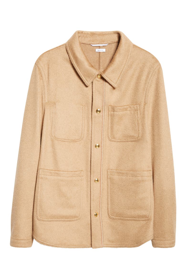 Utility Camel Hair Jacket, Alternate, color, CAMEL