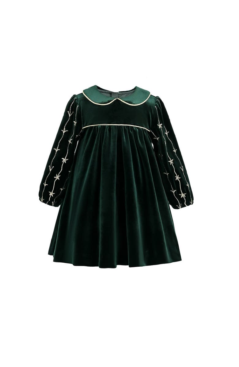 Tulleen Velvet Dress, Main, color, Green