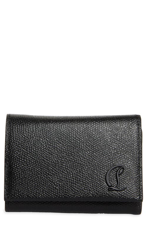 Christian Louboutin Mooncrest Compact Leather Trifold Wallet