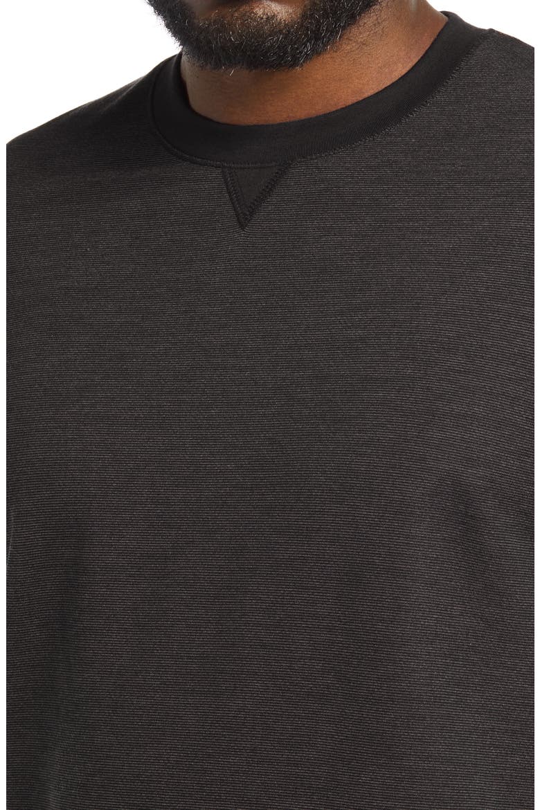 Carlin Pullover, Alternate, color, BLACK / GREY PINSTRIPE