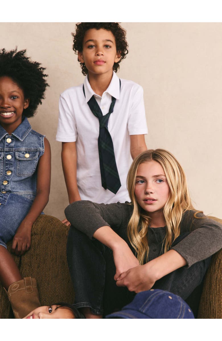 ZZDNU DL1961 Premium Denim Ss Polo Shirt, Alternate, color, White