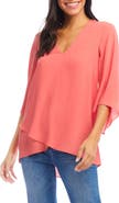 Karen Kane Asymmetrical Crepe Top