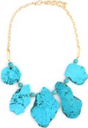 Panacea Turquoise Nugget Statement Necklace